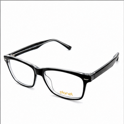 Planet 51 Black Rectangle Prescription Glasses - image 1