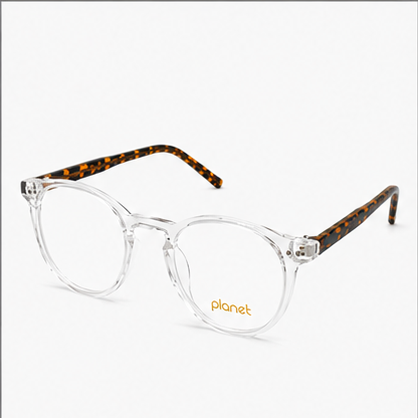 Planet 52 Crystal Tortoise Round Prescription Glasses - image 1