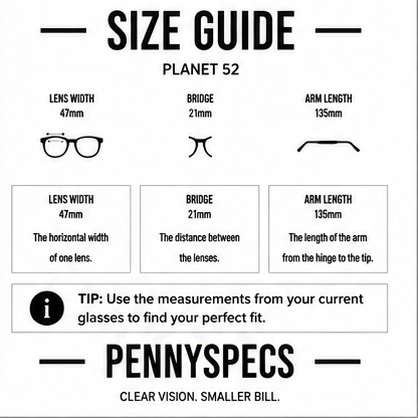 Planet 52 Crystal Round Prescription Glasses - Medium Fit - image 9