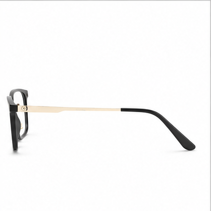 Planet 59 Black Silver Rectangle Prescription Glasses - image 3