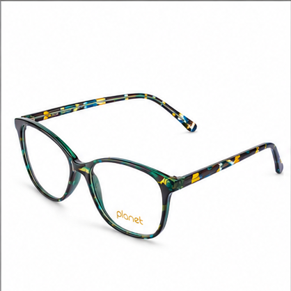 Planet 64 Blue Mix Rectangle Prescription Glasses - image 1