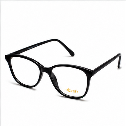 Planet 64 Black Rectangle Prescription Glasses - image 1
