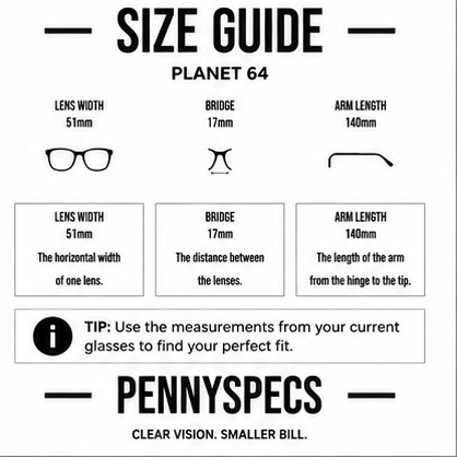 Planet 64 Black Rectangle Prescription Glasses - image 9