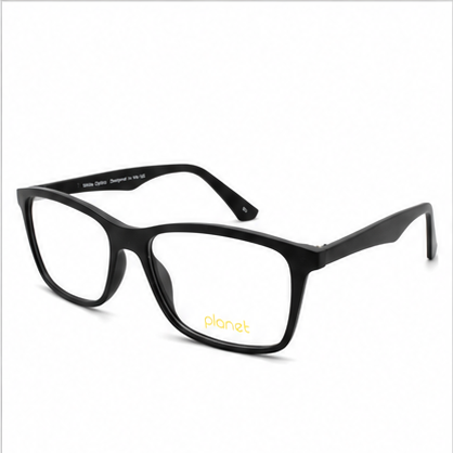 Planet 67 Matt Black Rectangle Prescription Glasses - image 1