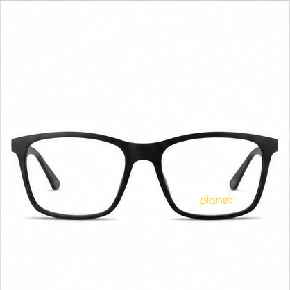 Planet 67 Matt Black Rectangle Prescription Glasses - image 2