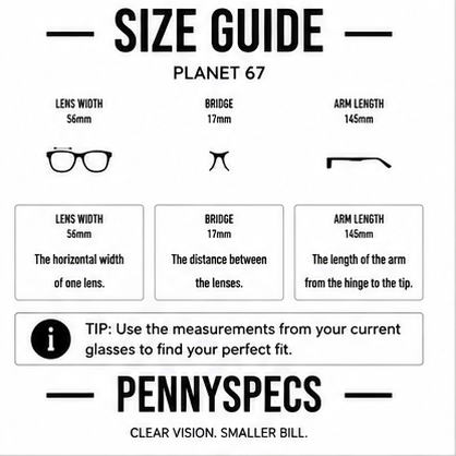 Planet 67 Matt Black Rectangle Prescription Glasses - image 9