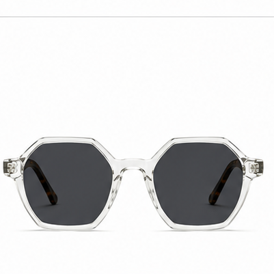 Planet 72 Crystal Tortoise Geometric Prescription Glasses - image 4