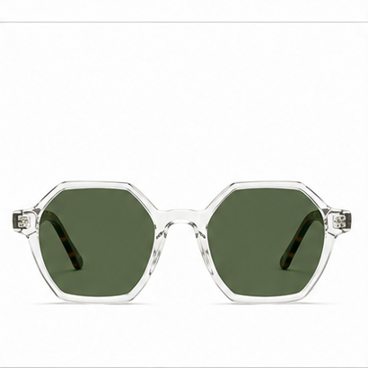 Planet 72 Crystal Tortoise Geometric Prescription Glasses - image 5