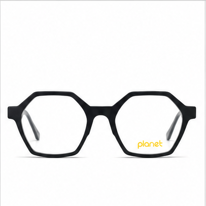 Planet 72 Black Geometric Prescription Glasses - image 2