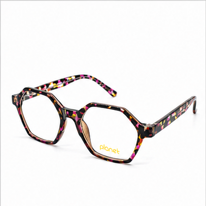 Planet 72 Purple Mix Geometric Prescription Glasses - image 1