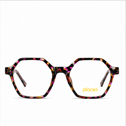 Planet 72 Purple Mix Geometric Prescription Glasses - image 2