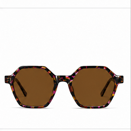Planet 72 Purple Mix Geometric Prescription Glasses - image 6
