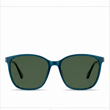 Planet 73 Teal Silver Rectangle Prescription Glasses - image 5
