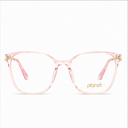 Planet 73 Pink Gold Rectangle Prescription Glasses - image 2