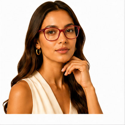 Planet 76 Wine Square Prescription Glasses - image 8