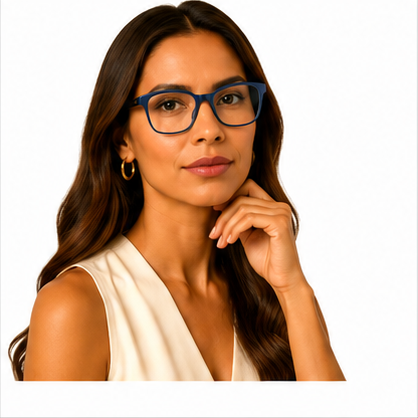 Planet 77 Navy Square Prescription Glasses - image 8