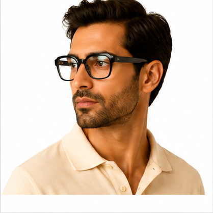 Planet 78 Black Square Prescription Glasses - image 7
