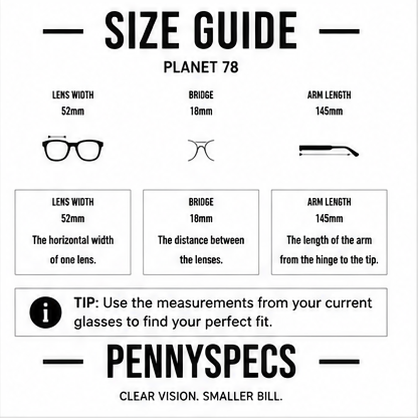 Planet 78 Black Square Prescription Glasses - image 9