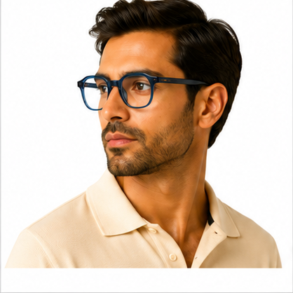 Planet 79 Blue Geometric Prescription Glasses - image 7