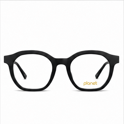 Planet 79 Black Geometric Prescription Glasses - image 2