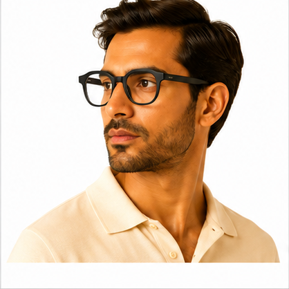 Planet 79 Black Geometric Prescription Glasses - image 7