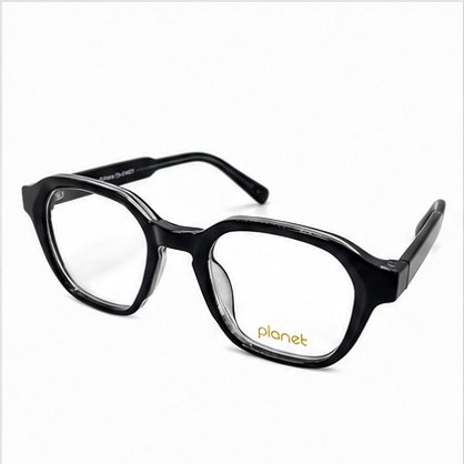 Planet 80 Black Geometric Prescription Glasses - image 1