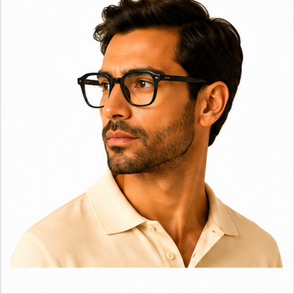 Planet 80 Black Geometric Prescription Glasses - image 7