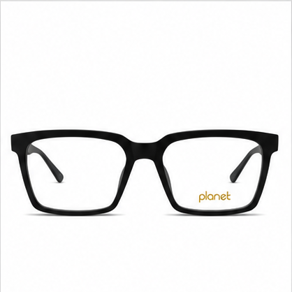 Planet 81 Matt Black Square Prescription Glasses - image 2