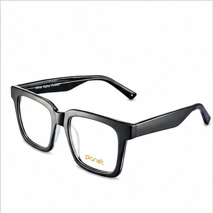 Planet 84 Black Square Prescription Glasses - image 1