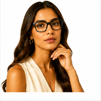 Planet 84 Black Square Prescription Glasses - image 8