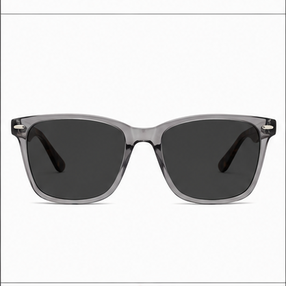 PLANET+01 Grey Tortoise Rectangle Prescription Glasses - image 4