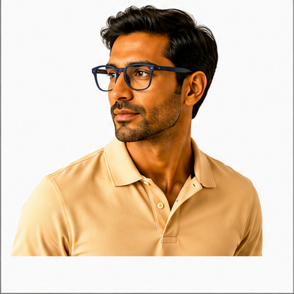 PLANET+19 Navy Tortoise Rectangle Prescription Glasses - image 7