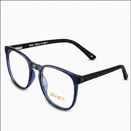 PLANET+19 Black Rectangle Prescription Glasses - image 1