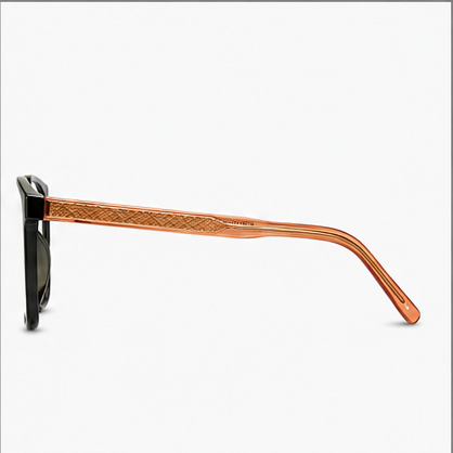 PLANET+25 Black Brown Rectangle Prescription Glasses - image 3