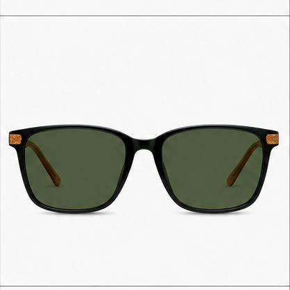 PLANET+25 Black Brown Rectangle Prescription Glasses - image 5