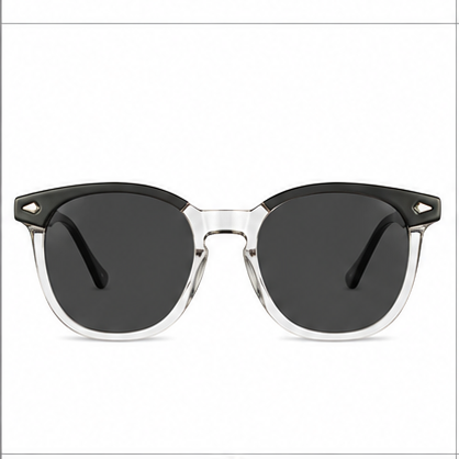 PLANET+28 Black Grey Round Prescription Glasses - image 4