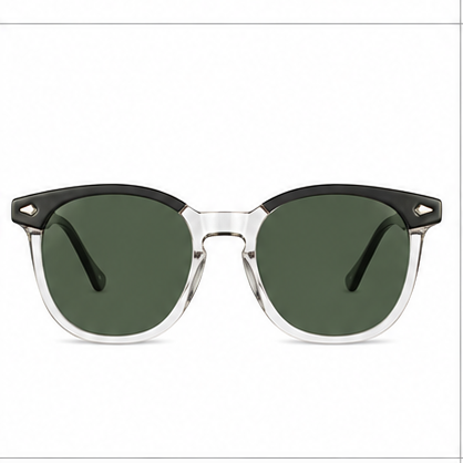 PLANET+28 Black Grey Round Prescription Glasses - image 5