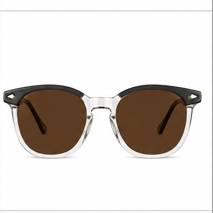 PLANET+28 Black Grey Round Prescription Glasses - image 6