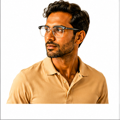 PLANET+28 Black Grey Round Prescription Glasses - image 7