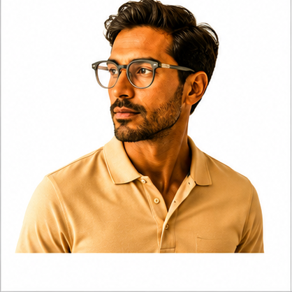 PLANET+28 Black Beige Round Prescription Glasses - image 7