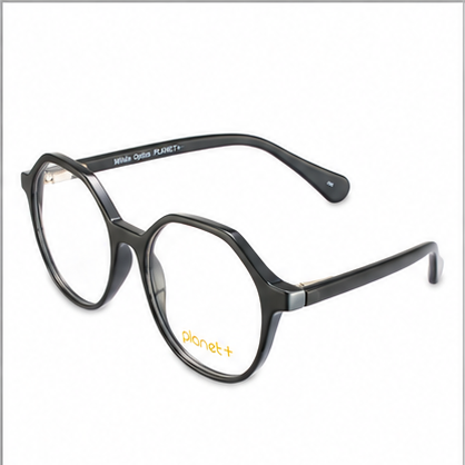 PLANET+29 Black Grey Geometric Prescription Glasses - image 1