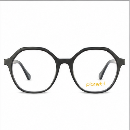 PLANET+29 Black Grey Geometric Prescription Glasses - image 2