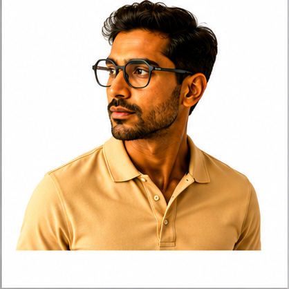 PLANET+29 Black Grey Geometric Prescription Glasses - image 7