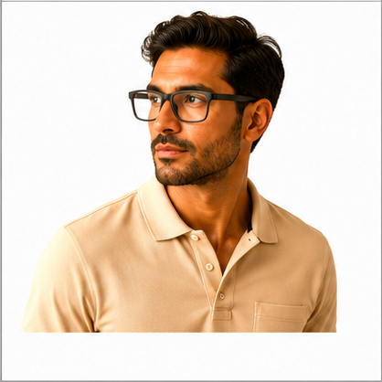 Stratford Black Rectangle Prescription Glasses - image 7