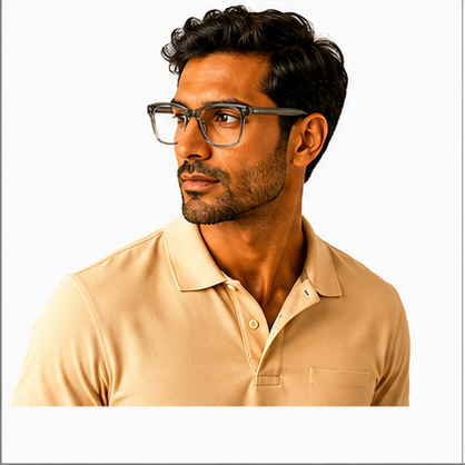 Stratford Grey Crystal Rectangle Prescription Glasses - image 7