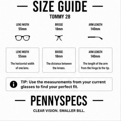 Tommy 28 Gold Rectangle Prescription Glasses - image 9