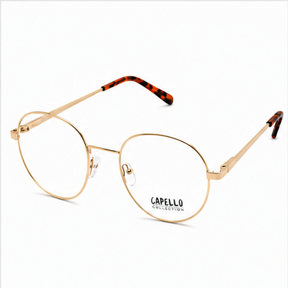 Tommy 30 Gold Round Prescription Glasses - image 1