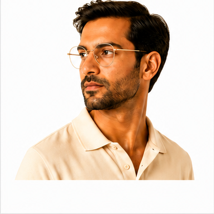 Tommy 30 Gold Round Prescription Glasses - image 7
