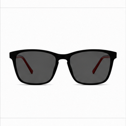 Top Banana Eight Black Red Square Prescription Glasses - image 4