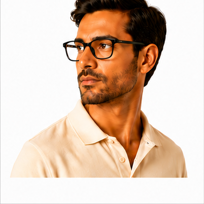 Top Banana Ten Black Square Prescription Glasses - image 7